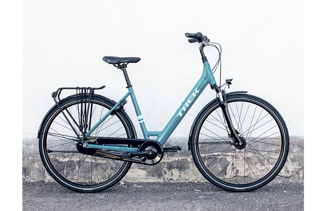 Hybridcykel Trek District 1 Equipped Lowstep Blå 11 Hybridcykel Trek District 1 Equipped Lowstep Blå - Bild 9