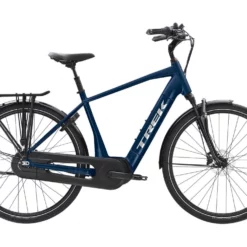 Elcykel Trek District+ 8 Mulsanne Blå