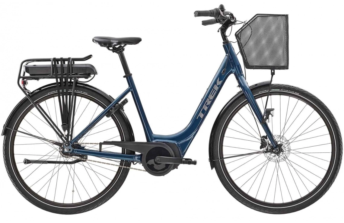 Elcykel Trek District+ 1C Lowstep 400Wh Blå 3 Elcykel Trek District+ 1C Lowstep 400Wh Blå