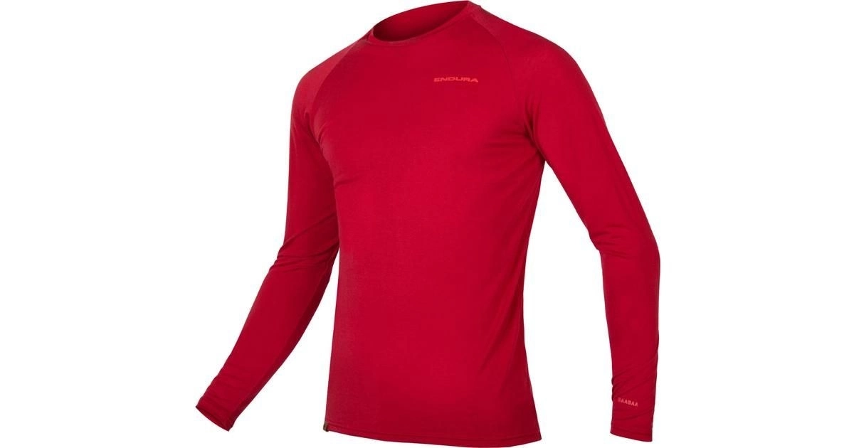 Tröja Endura BaaBaa Blend L/S Baselayer Röd 3 Tröja Endura BaaBaa Blend L/S Baselayer Röd