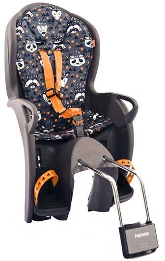 Cykelsits Hamax Kiss Ramfäste Grå Med Designpadding 3 Cykelsits Hamax Kiss Ramfäste Grå Med Designpadding