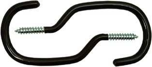 NoName Plastklädda Förvaringskrokar Svart 2-pack 3 NoName Plastklädda Förvaringskrokar Svart 2-pack