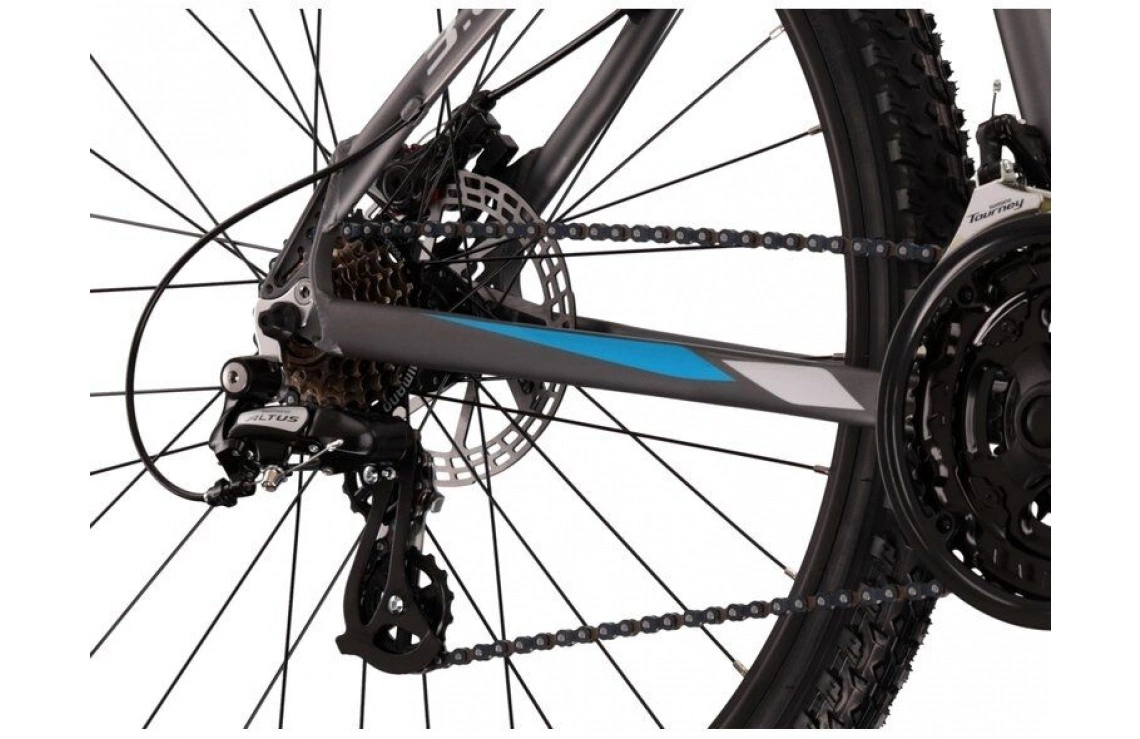 MTB Kross Hexagon 3.0 27,5" Grafit/blå 6 MTB Kross Hexagon 3.0 27,5" Grafit/blå - Bild 4