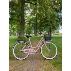 Damcykel MADE Linde 7-växlad 28" Matt Ljusrosa -Cyklar affär linde rosa skog 1