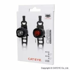 Fram- Och Baklampa Cateye Orb Laddningsbar Kit