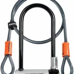 Bygellås Kryptonite New-U Kryptolok 2 Inkl. Låsvajer SSF-Godkänt 10.2 X 22.9 Cm Svart/grå