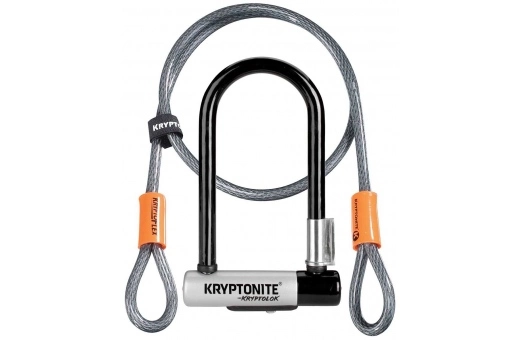 Bygellås Kryptonite Kryptolok Mini 7 Inkl. Låsvajer SSF-Godkänt 8.2 X 17.8 Cm Svart/grå 4 Bygellås Kryptonite Kryptolok Mini 7 Inkl. Låsvajer SSF-Godkänt 8.2 X 17.8 Cm Svart/grå - Bild 2