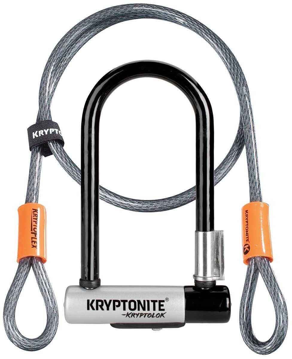 Bygellås Kryptonite Kryptolok Mini 7 Inkl. Låsvajer SSF-Godkänt 8.2 X 17.8 Cm Svart/grå 3 Bygellås Kryptonite Kryptolok Mini 7 Inkl. Låsvajer SSF-Godkänt 8.2 X 17.8 Cm Svart/grå