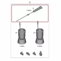 Luftningsspruta Shimano TL-BR001 -Cyklar affär original 3 2 3 1