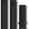 Armband Garmin Quick Release 20 Mm Silikon Svart/silver 2 Armband Garmin Quick Release 20 Mm Silikon Svart/silver -Cyklar affär r 010 12561 02 hr 10151