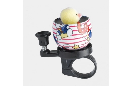 Ringklocka XLC DD-M25 Duck Vit/gul/röd 4 Ringklocka XLC DD-M25 Duck Vit/gul/röd - Bild 2