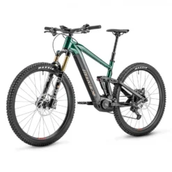 El MTB Moustache Samedi 29 Trail 9 Svart/Grön -Cyklar affär samedi 29 trail 9 front 3