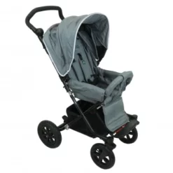 Barnvagn Kronan Sulky S Stålgrå -Cyklar affär sulky gr main clippadbakgrund 1