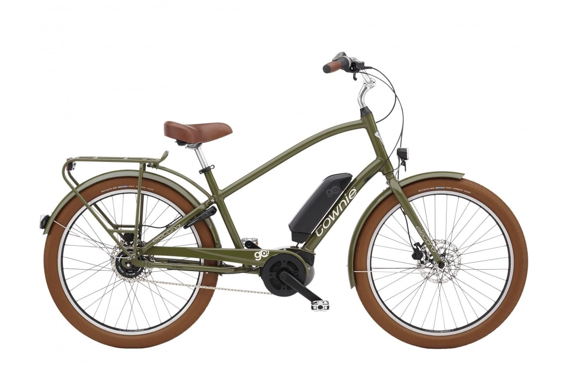 Elcykel Electra Townie Go! 5i EQ Herr Grön 3 Elcykel Electra Townie Go! 5i EQ Herr Grön