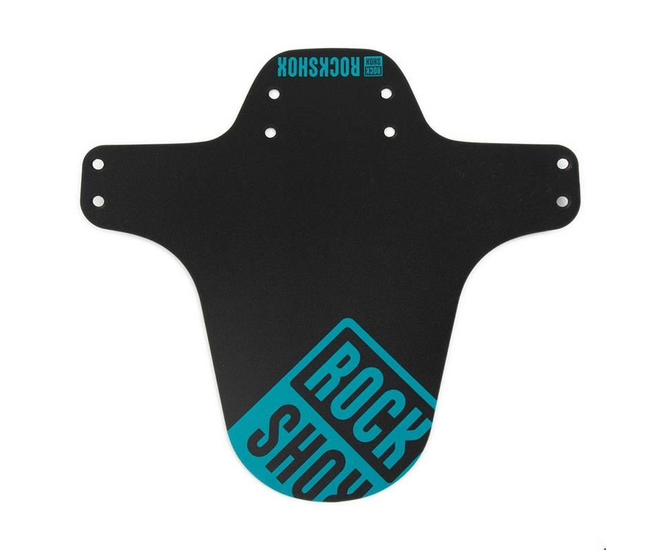 Framskärm Rockshox Mtb Svart Med Teal Tryck 3 Framskärm Rockshox Mtb Svart Med Teal Tryck
