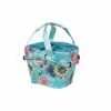Cykelkorg Basil Basket Bloom Field KF Front 15L Sky Blue