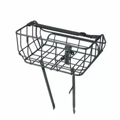 Cykelkorg Basil Basket Front Portland 25L Aluminum Vintage Matt Svart