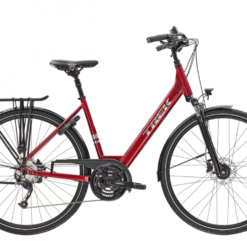 Hybridcykel Trek Verve 2 Equipped Lowstep Röd